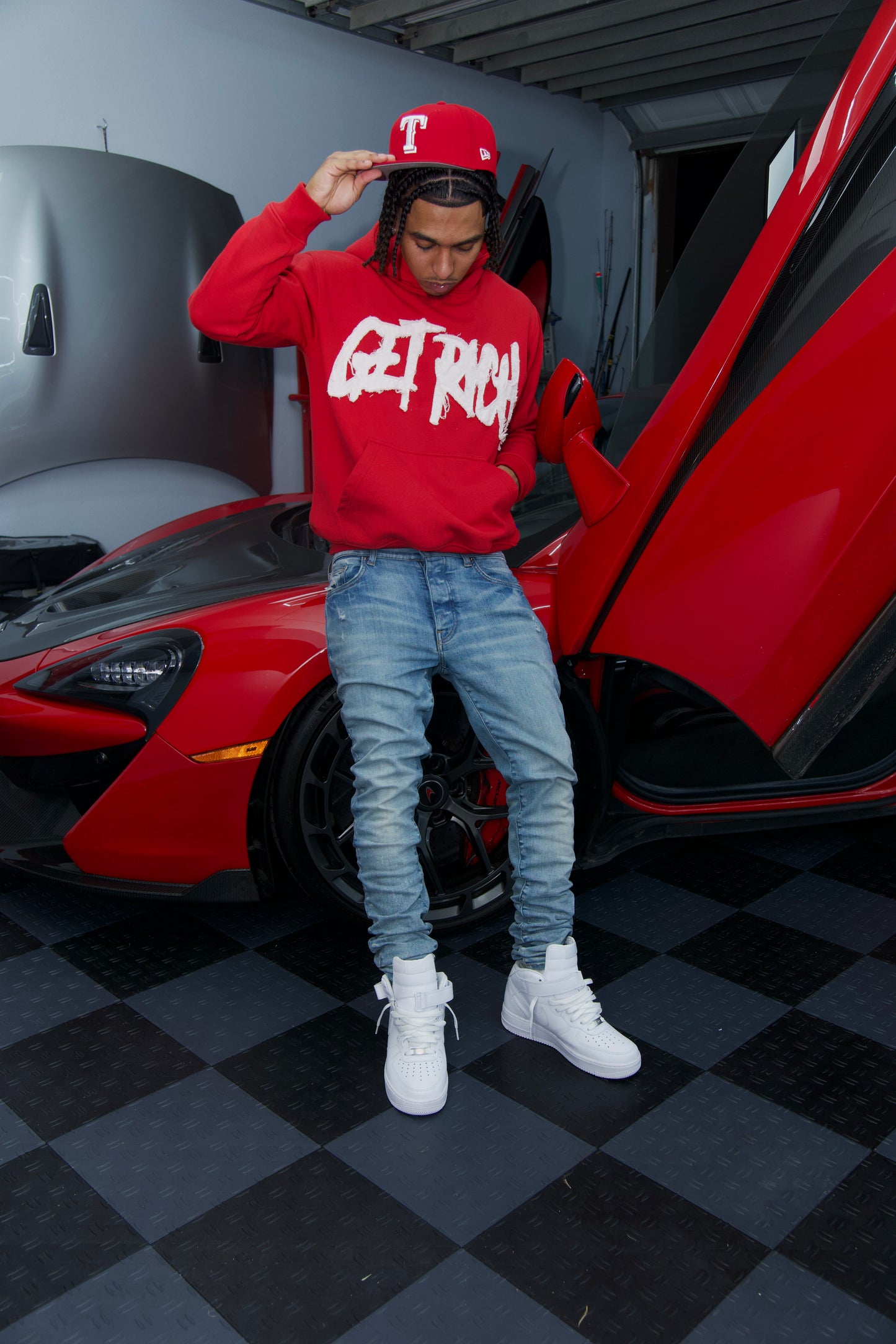 Red “Money Cures Pain” Hoodie